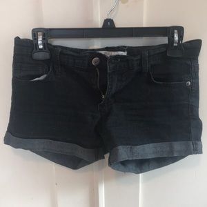 Black denim Forever 21 shorts